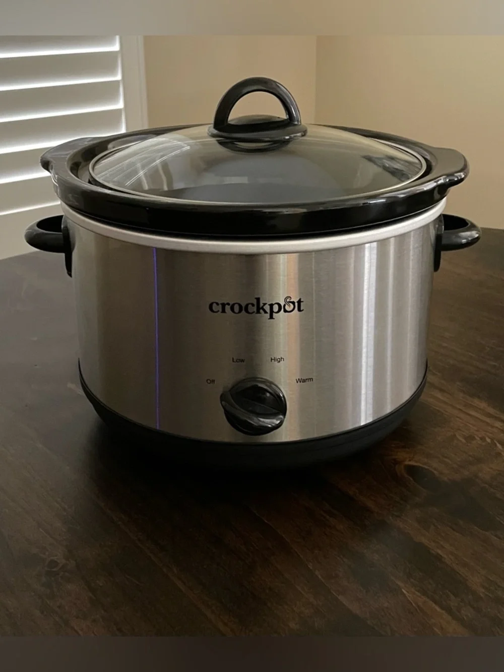 Crockpot 4.5 Quart Manual Slow Cooker